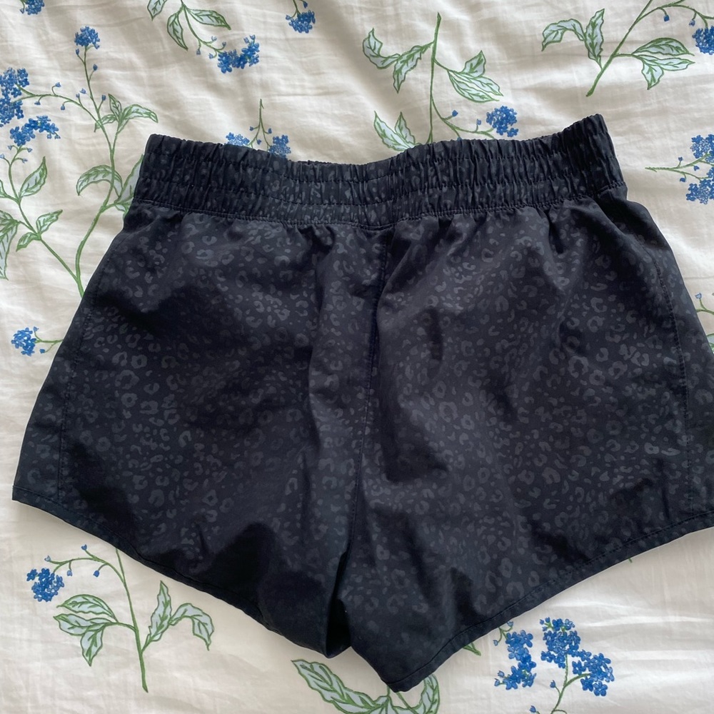Marika black cheetah print shorts